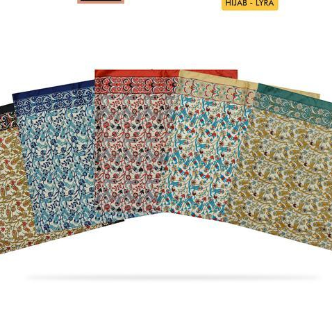 Hijab Segi Empat Premium Silk Art Jilbab Kerudung Turki Lyra 115X115 Cm