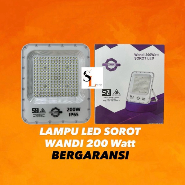 Lampu Sorot Wandi Flood Light LED 200 Watt