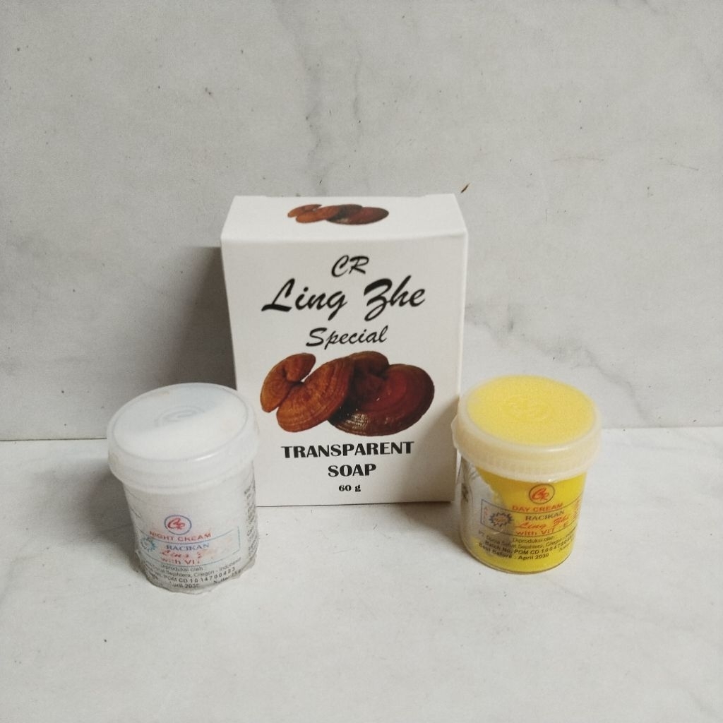 Paket 3in1 Cream Cr Siang & Malam Plus Sabun Batang