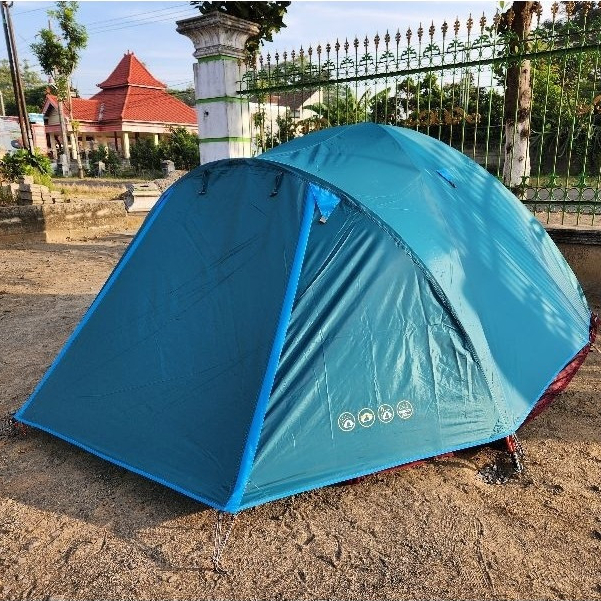 Tenda Camping Double LayerTenda HY Borneo Kapasitas 45 Orang Tenda LWY Compass 2P4P Tenda Camping