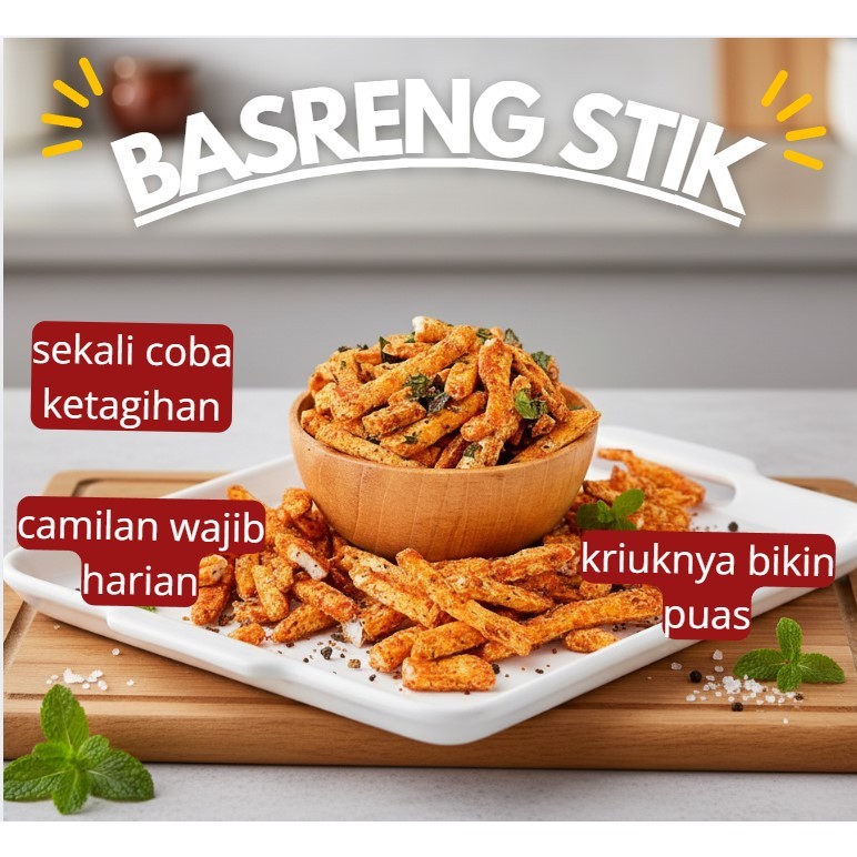 Basreng pedas daun jeruk Basreng original daun jeruk 250.gram