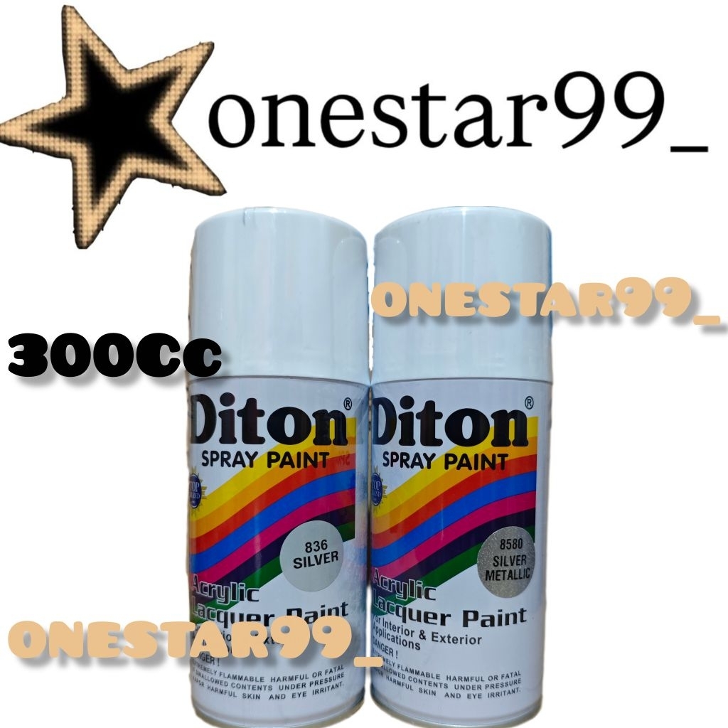 Pilok Pilox Pylox Cat Diton Berbagai Varian Warna Silver 836 Silper Metalik 8580 300Cc