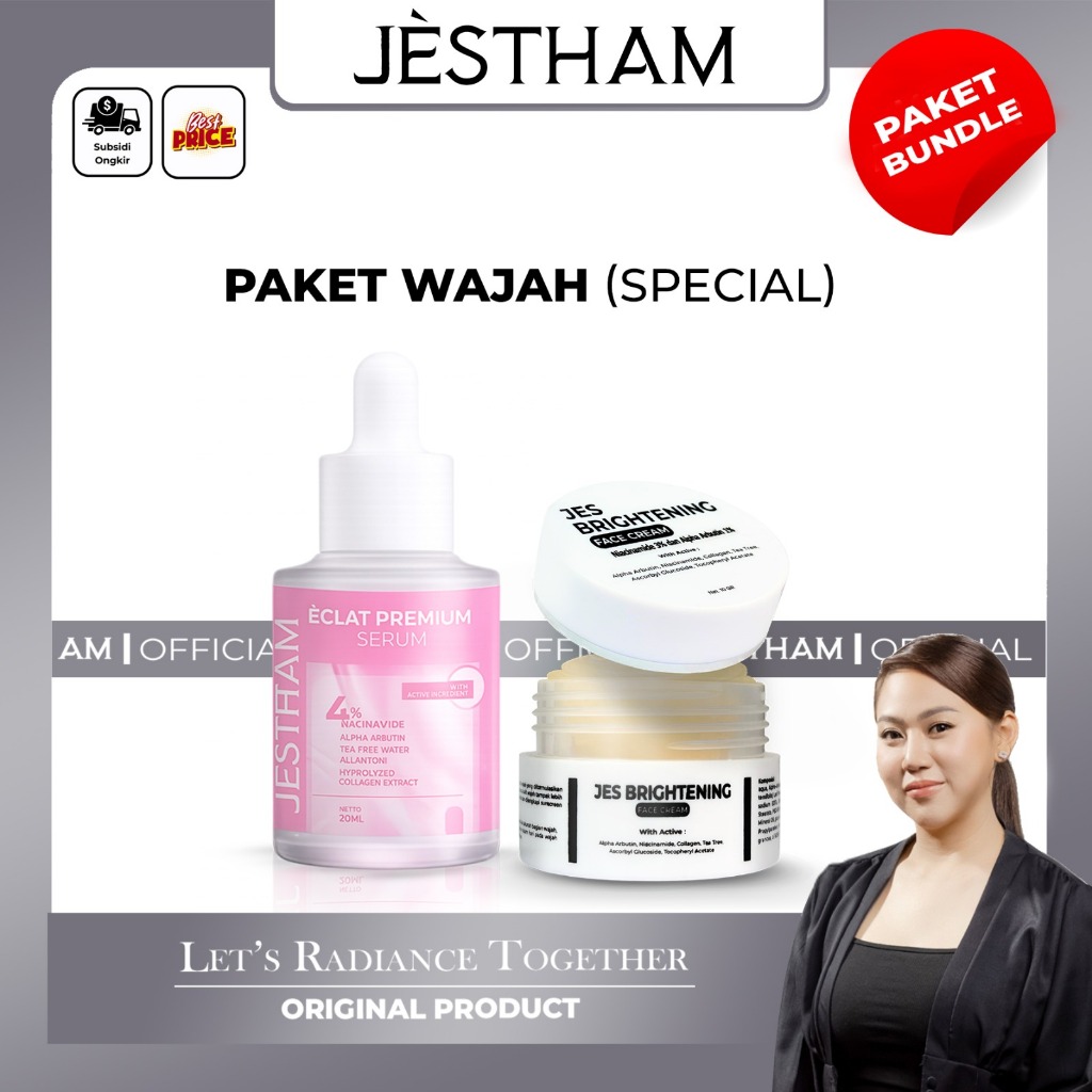 Jestham Paket Wajah (Special) - Perawatan Facial Mencerahkan Muka