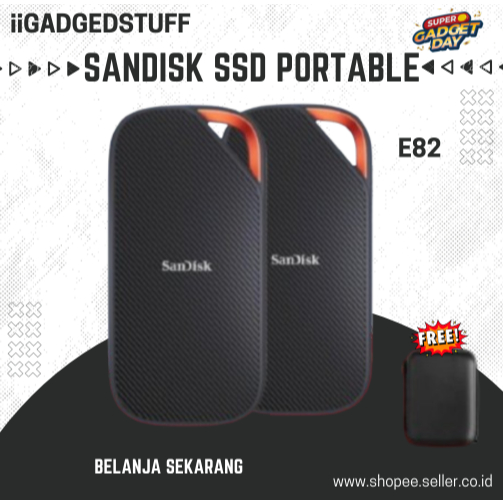 SanDisk Extreme PRO Portable SSD 2TB 4TB 3800MB/s USB Type C 4.0 Hardisk Eksternal