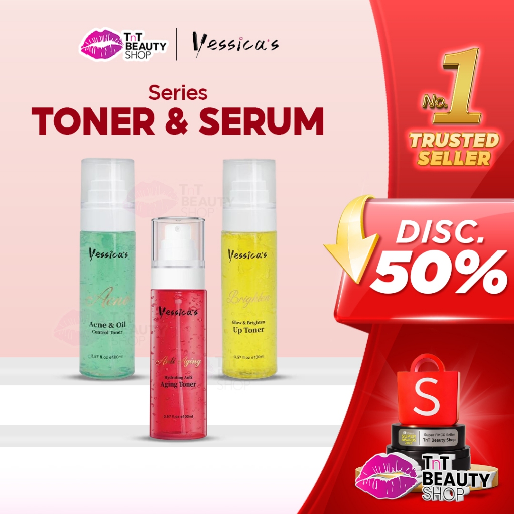 Yessica's Toner & Serum For Brightening And Acne Skin - Oil Control - Glow And Bright- Salicylic Aci