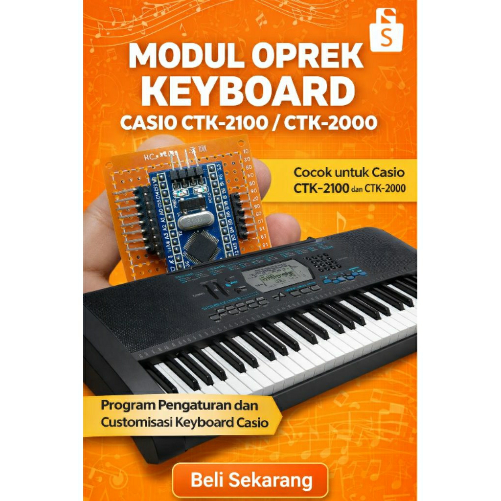 Modul Oprek Keyboard Casio CTK 2100 Dan CTK 2000