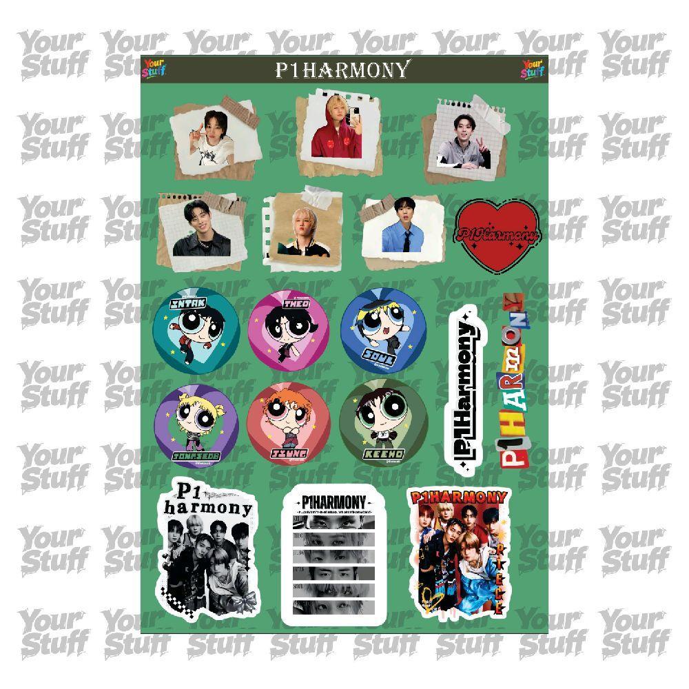 18Pcs P1HARMONY Sticker Pack | Sticker P1HARMONY Mix Aesthetic