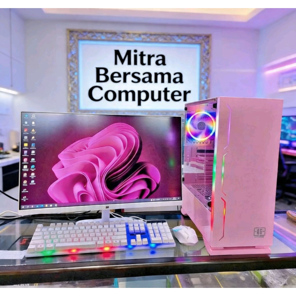PC GAMING INTEL CORE I7 SSD 120 GB LED 24 INCH SAMSUNG SIAP PAKAI
