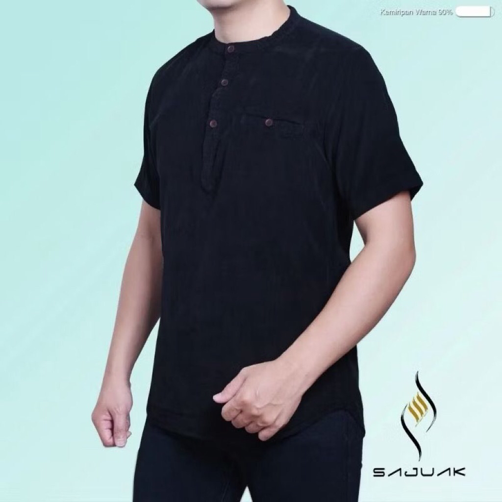 Baju koko model kurta lengan pendek SAJUAK