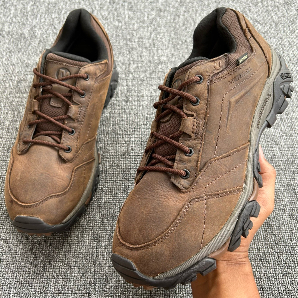 Sepatu Hiking MERREL Men’s Moab Adventure Lace Waterproof Size 45 Panjang Insole 29 cm