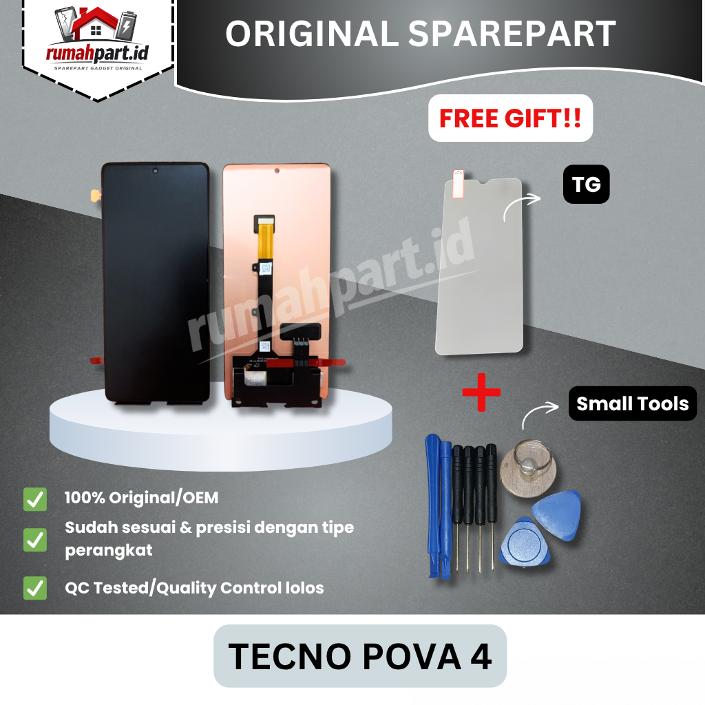 LCD TOUCHSCREEN TECNO POVA 4 ORIGINAL