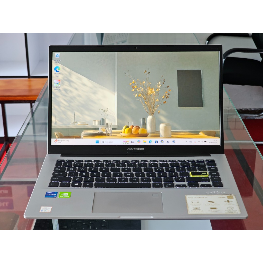 ASUS Vivobook 14 A413EP intel Core i7 Gen 11 Ram 8 GB SSD 512 GB Nvidia MX 330 Dual Graphic Premium 