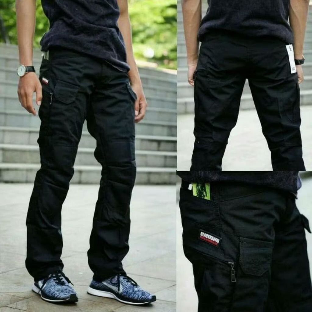Celana lapangan tactical cargo blackhawk pria wanita outdoor