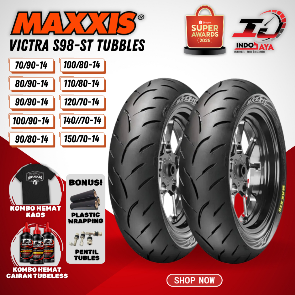 (FREE PENTIL + WRAPPING) BAN MAXXIS VICTRA TUBELESS (70/80 - 70/90 - 80/90 - 90/90 - 100/90 - 100/80