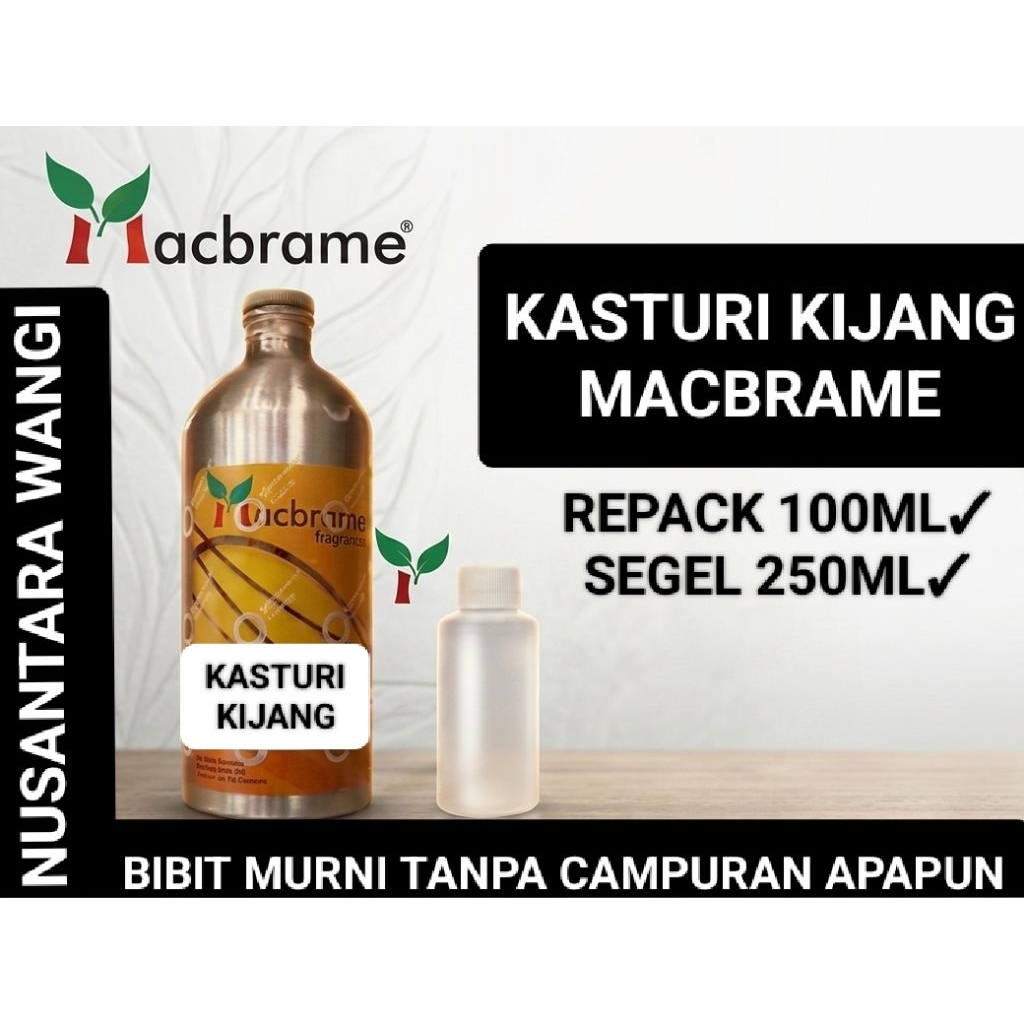 (100ML) KASTURI KIJANG MACBRAME 100ML & 250ML / BIBIT PARFUME MURNI AROMA KASTURI KIJANG by MACBRAME