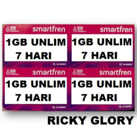 VOUCHER SMARTFREN UNLIMITED 1GB 7HARI