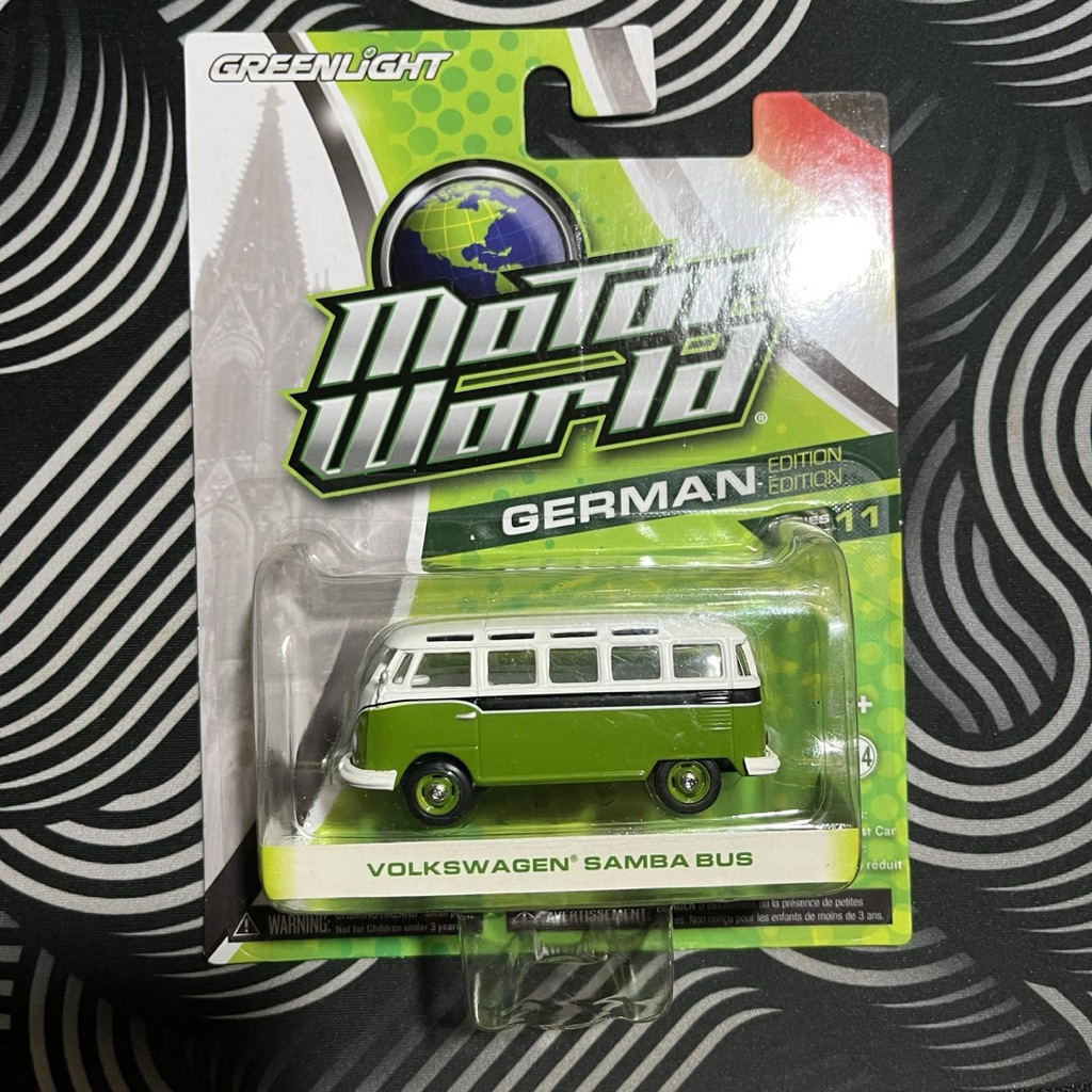 Greenlight Motor World Volkswagen VW samba bus hijau