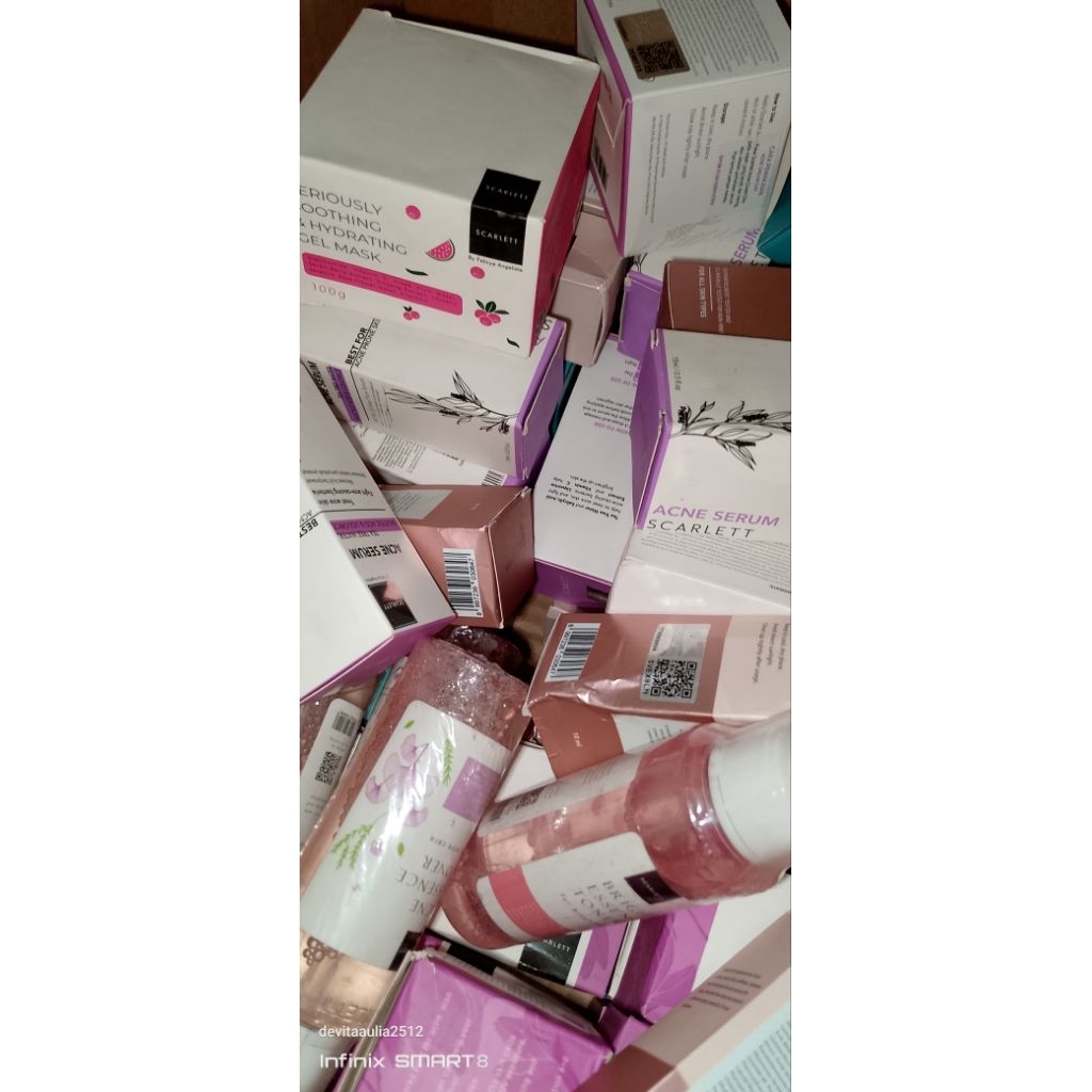 scarl3t toner gelmask cream acne