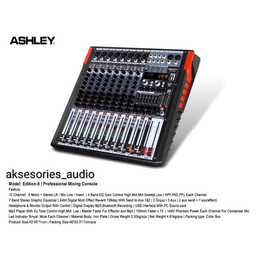 mixer Ashley 8 edition mixer audio stereo