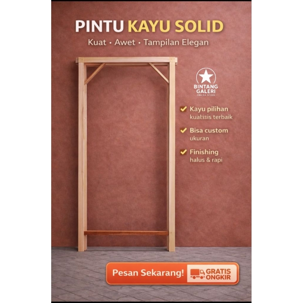 Kusen Pintu Kayu Pintu Utama Rumah Pintu Kamar Pintu Depan Minimalis