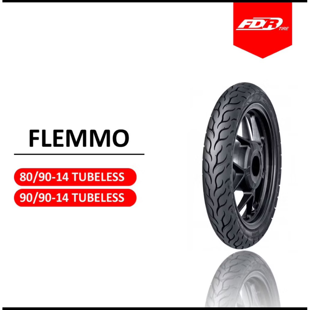 BAN LUAR FDR FLEMMO TUBELESS 80 90 14 & 90 90 14