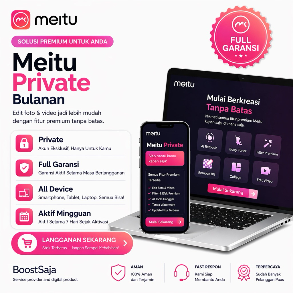 Meitu Vip private bergaransi