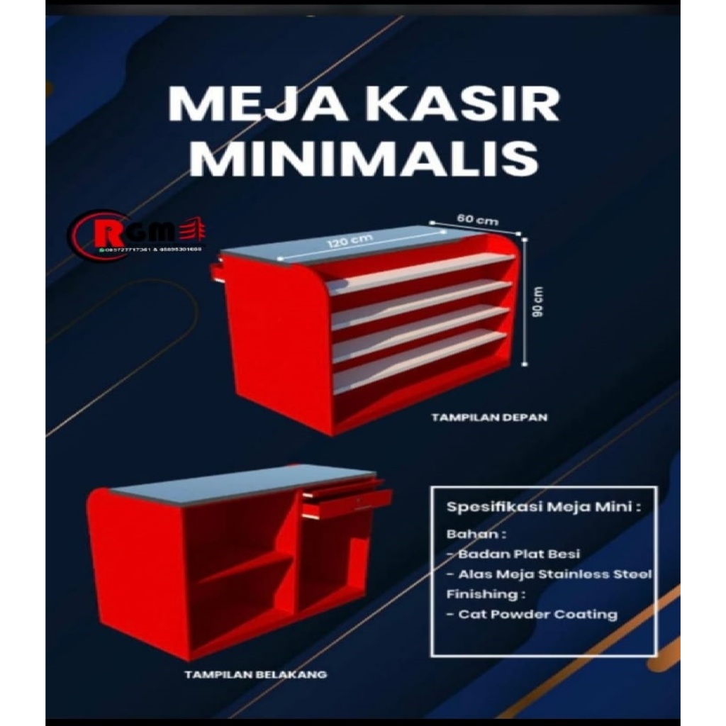 Meja Kasir Mini 120 CM