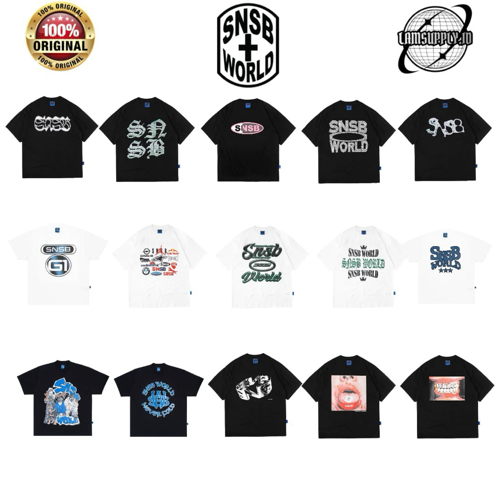[ORIGINAL 100%] SNSB WORLD TSHIRT ALL COLOUR