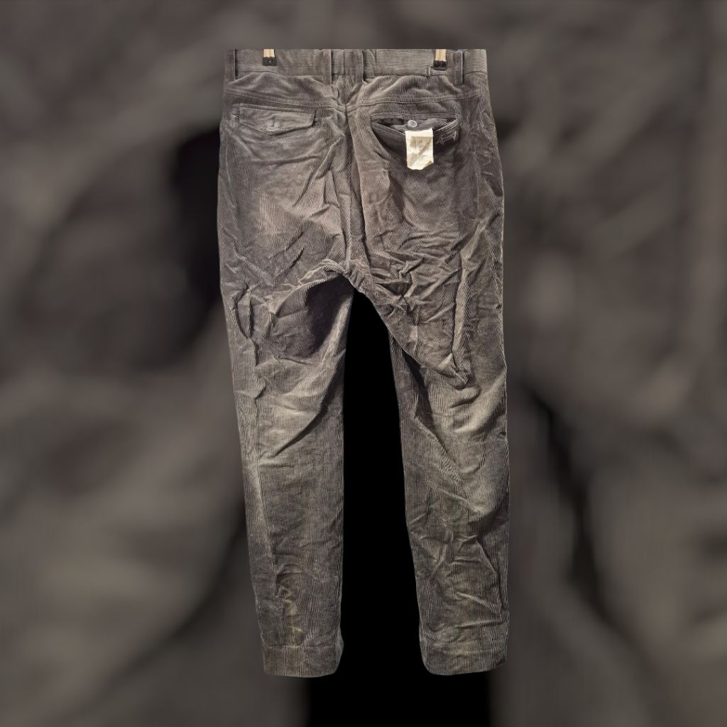 ​[PRELOVED] Celana Panjang Corduroy Louis Castel Original - Grey/Abu Pekat