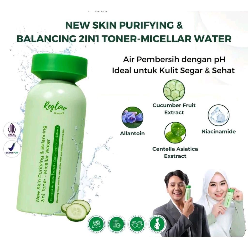 REGLOW SKINCARE TONER PENYEGAR KULIT WAJAH ORIGINAL