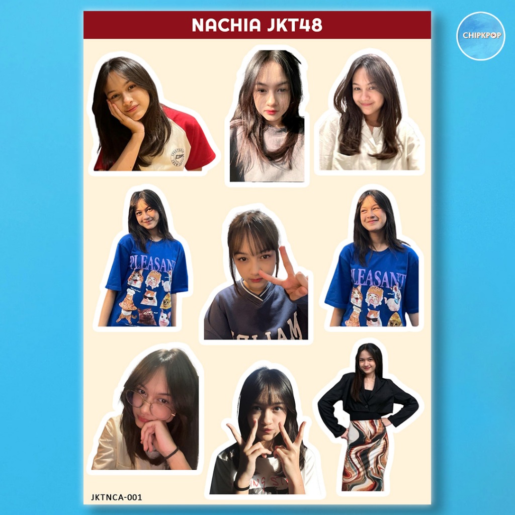 NACHIA STIKER JKT 48 I STIKER JKT 48 I JKT 48 NEW ERA I STIKER NACHIA JKT48 I STIKER HOLOGRAM JKT48