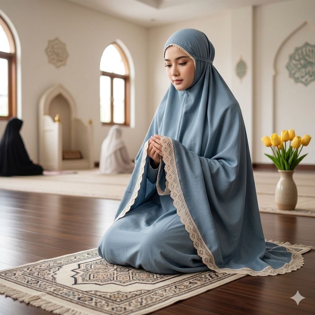 RUKUH MUKENA WANITA DEWASA BESAR BAHAN RAYON ADEM