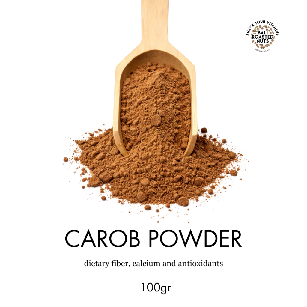 Carob Powder Premium Bubuk Carob Pengganti Coklat untuk Baking Minuman dan Dessert