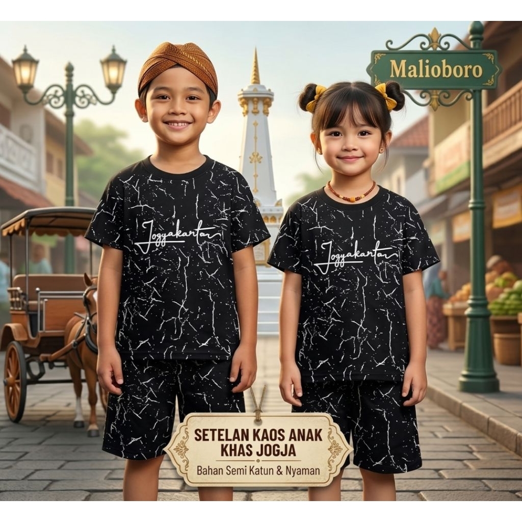 SETELANANAK KHAS JOGJA SETELAN ANAK PRINTING KHAS JOGJA BAJU ANAK KHAS JOGJA KAOS JOGJA ANAK ANAK KH