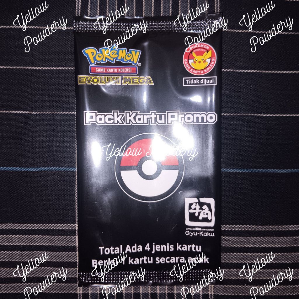 READY CARD POKEMON X GYUKAKU OFFICIAL MERCHANDISE ORIGINAL MERCH BY NINTENDO COLLABORATION INDONESIA