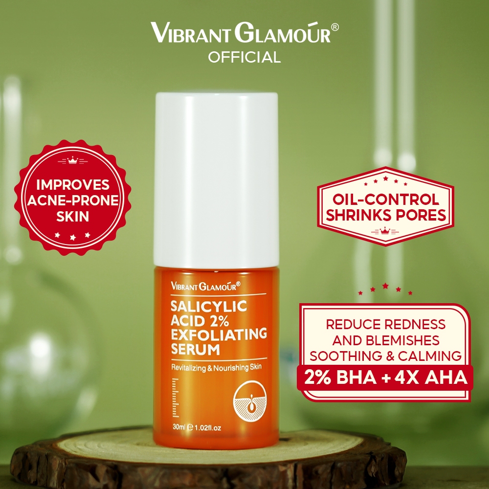 VIBRANT GLAMOUR Serum Eksfoliasi Salicylic Acid AHA+BHA