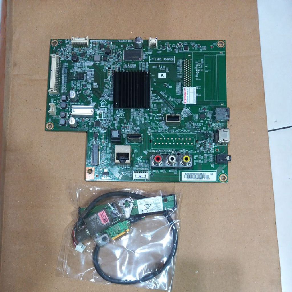 mb mainboard motherboard tv SONY KD-55W650D 55W650 lengkap tuner wifi