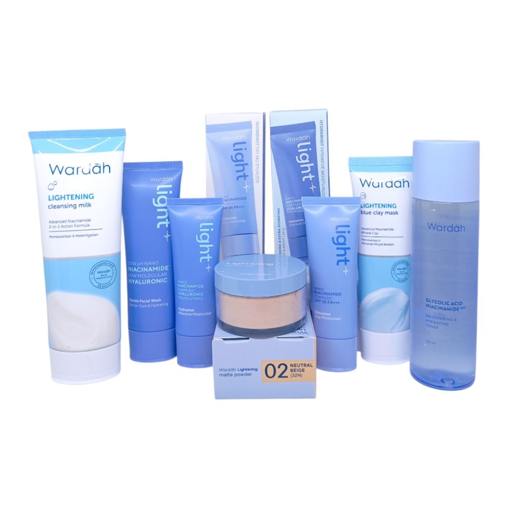 Wardah Lightening Light+ Series Perawatan wajah / Paket wardah skincare lengkap / Wardah Original