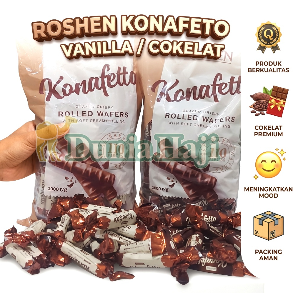 Wafer Roll Coklat Arab 250 Gram Camilan