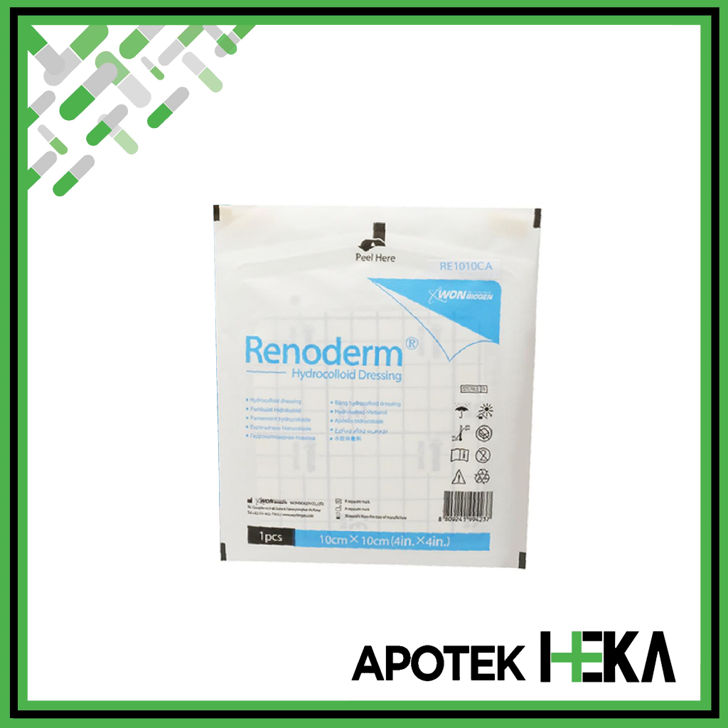 Renoderm Dressing Hydrocolloid 10x10 cm isi 1 pc (SEMARANG)