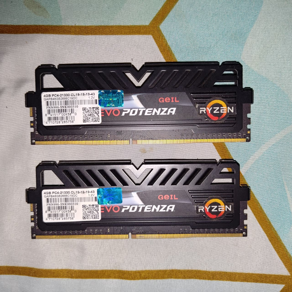 RAM DDR4 GEIL EVO Potenza 8GB (2x4GB) 2666MHz CL19