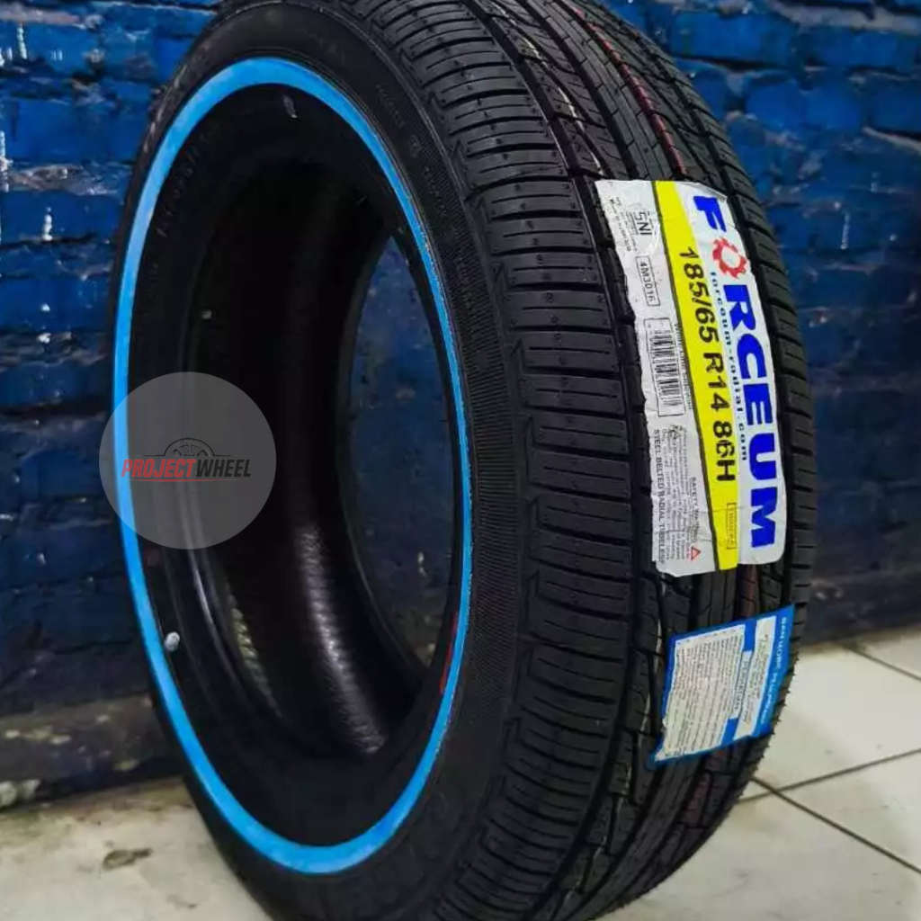BAN MOBIL LIST PUTIH RING 14 FORCEUM TRIDEKA WLW 185 65 R14 TUBLES JAKARTA TIMUR