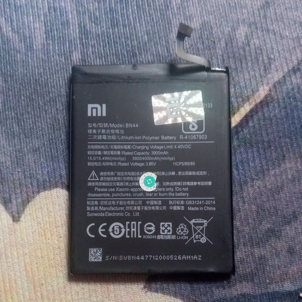 Batre redmi 5 plus copotan