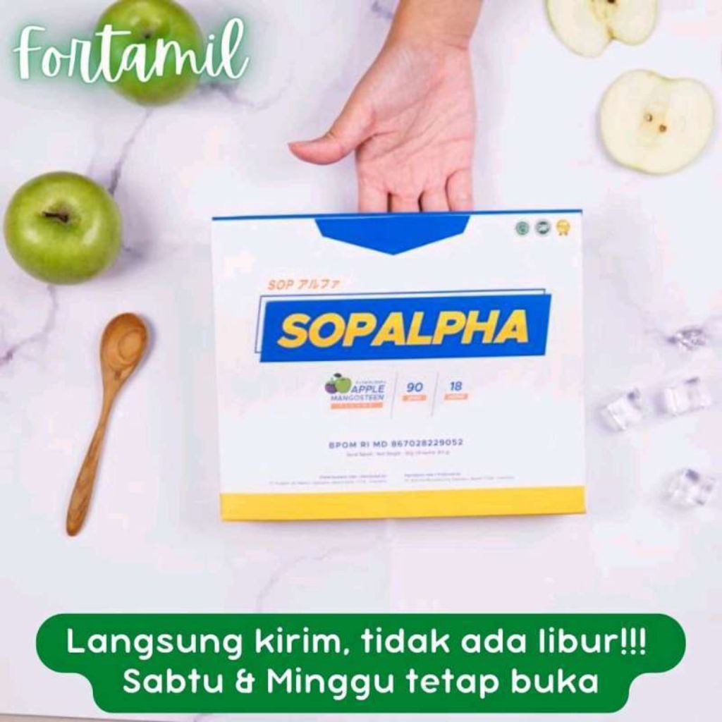 SOPALPHA Minuman Sachet Imun Tubuh 100% Original