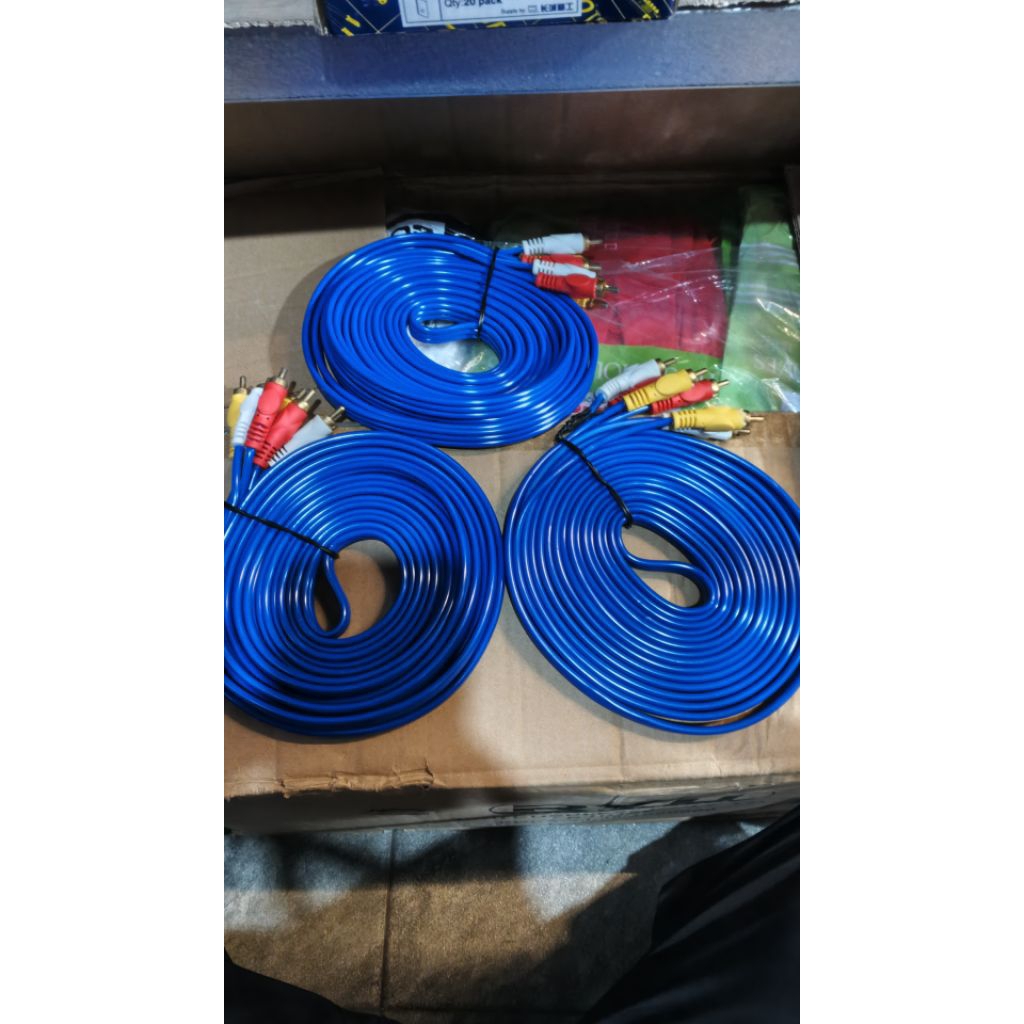 Kabel Rca audio Cabang 3 panjang 5metr