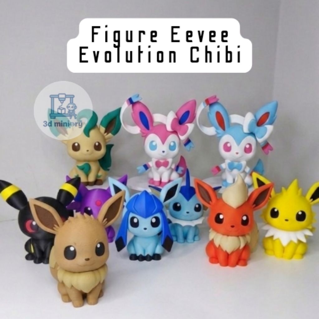 Figur Eevee Evolution 1 Set 9pcs