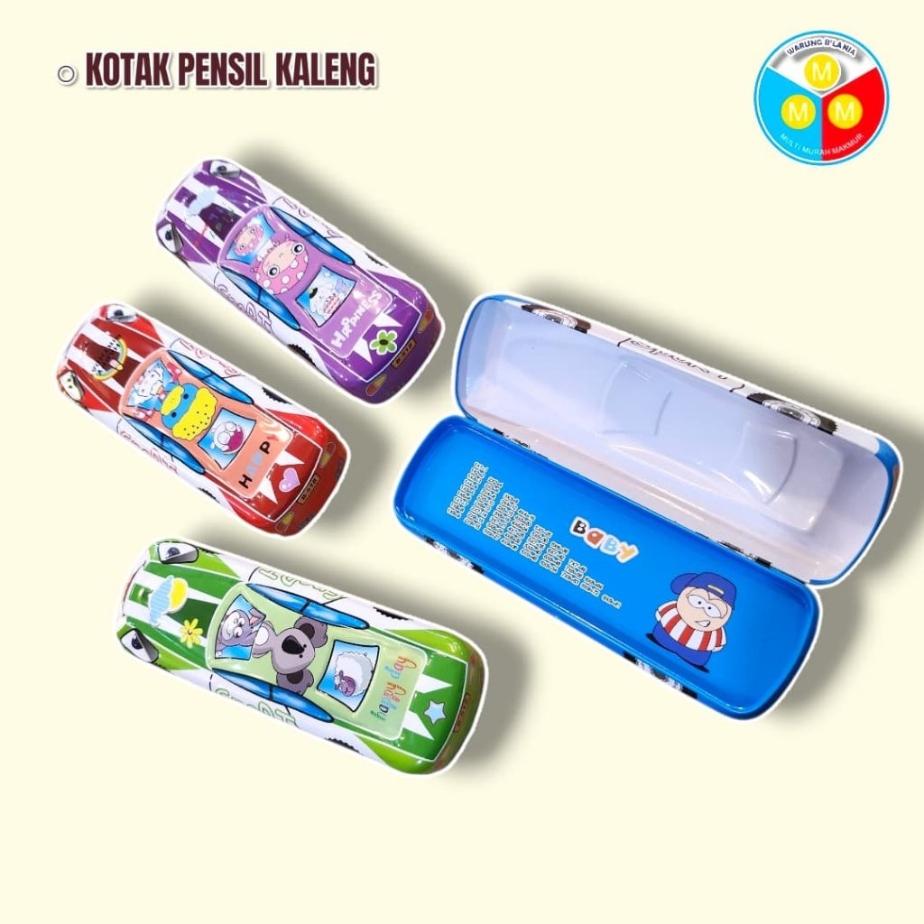Kotak Pensil Kaleng Mobil Desain Unik - Tempat Pensil Kaleng Mobil 22x7x3.5 cm