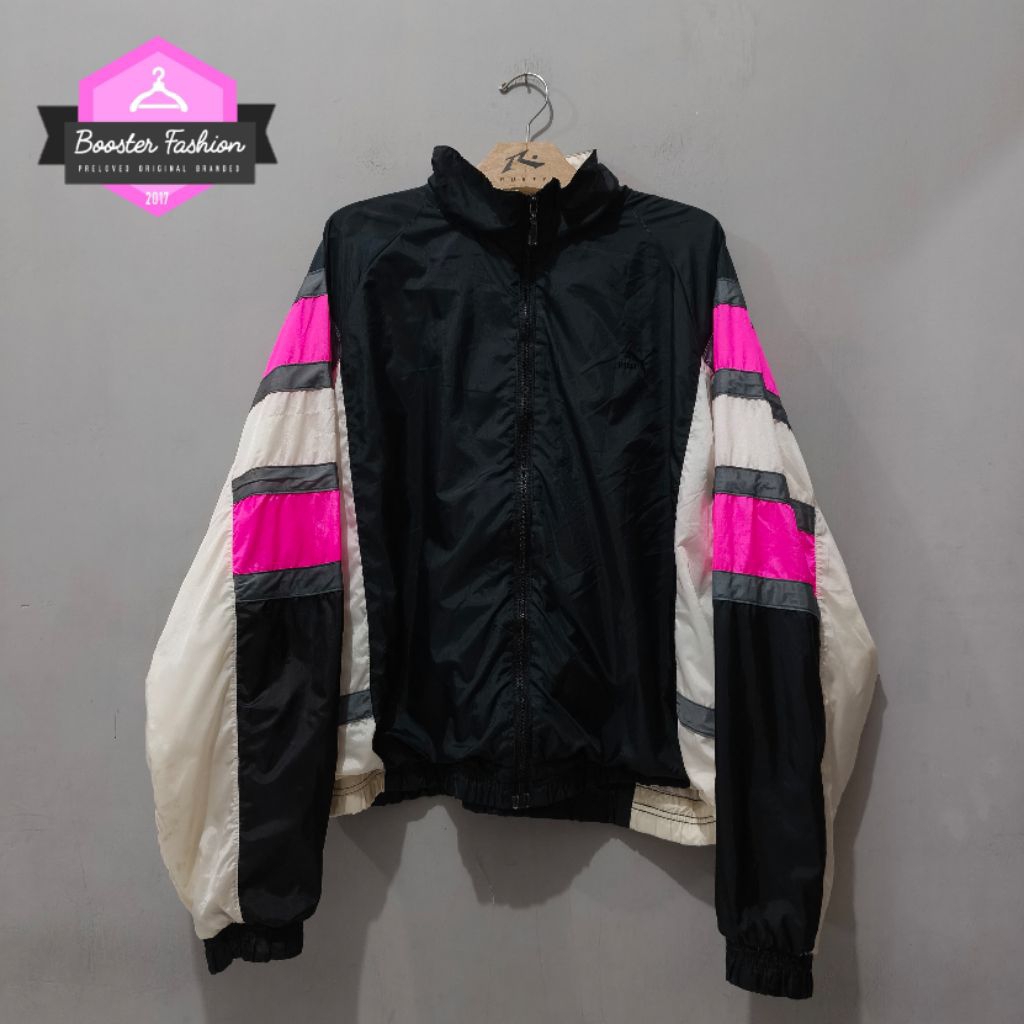 JAKET VINTAGE PUMA BLACK ORIGINAL SIZE  XL