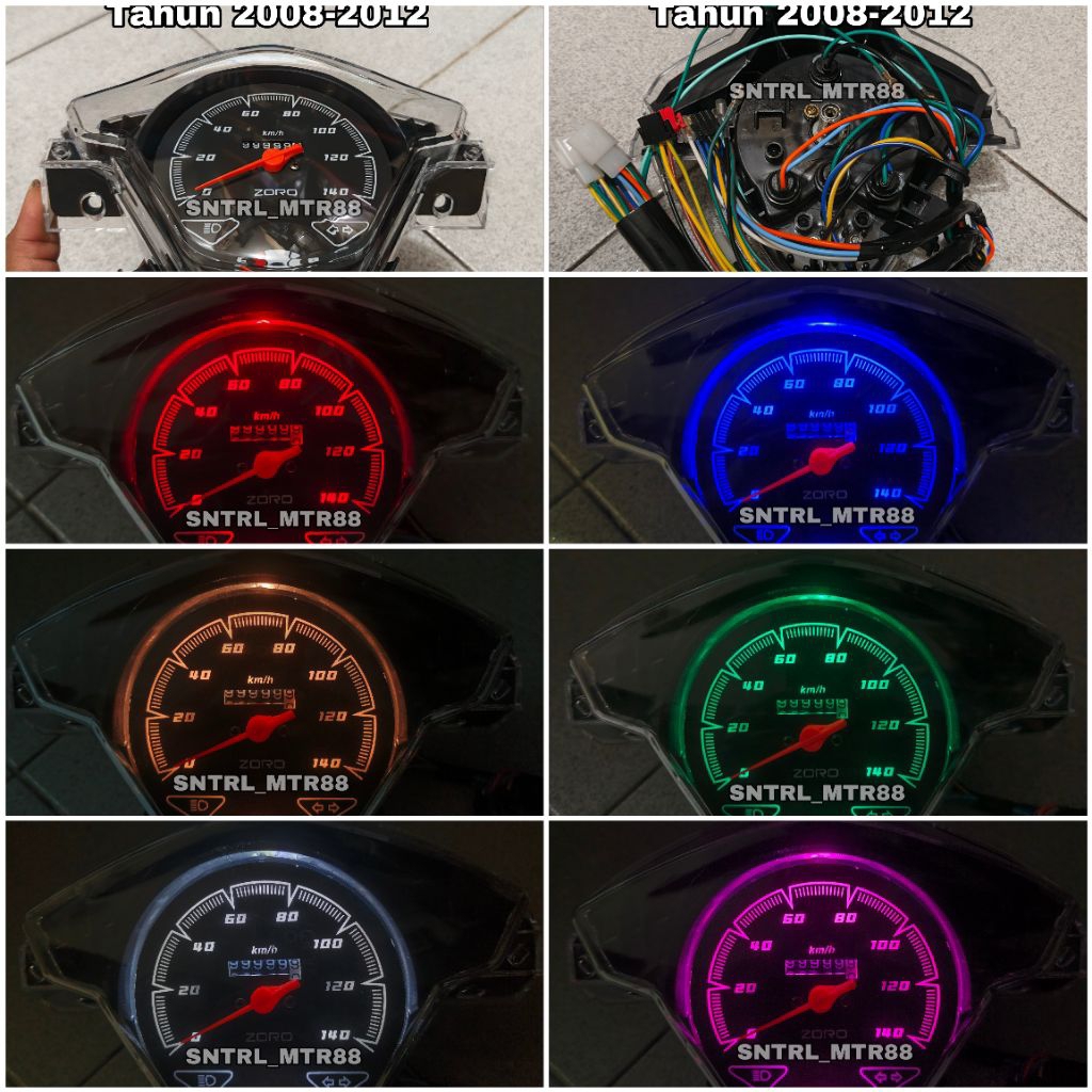 Speedometer Odometer Standar Jarum Beat Karbu Lama Tahun 2008-2012/Kilometer Standar Jarum Led Beat 
