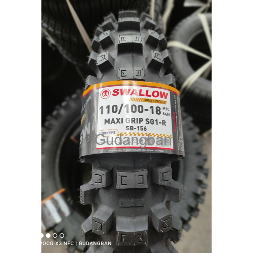 Swallow Ban Luar Motor Trail 18-110/100 Maxi Grip Tubetype Tahan lama